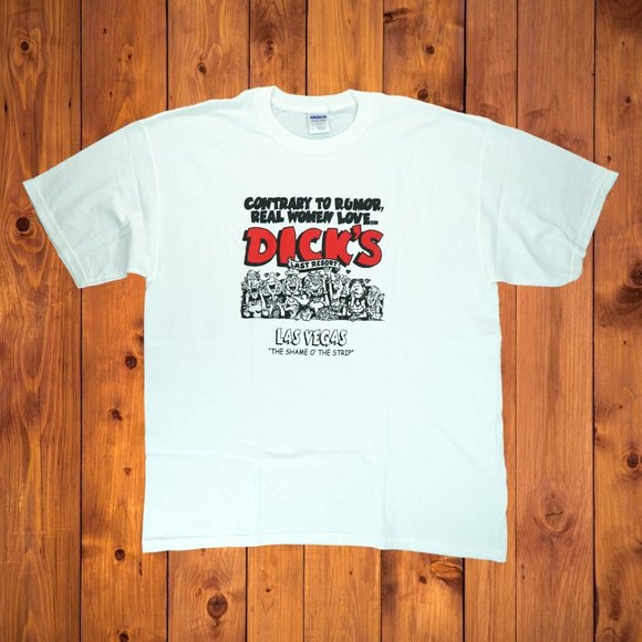 Gildan Other - NWOT Vintage Men's "Real Women Love‎ Dicks" Size XL Gildan Heavy Cotton White